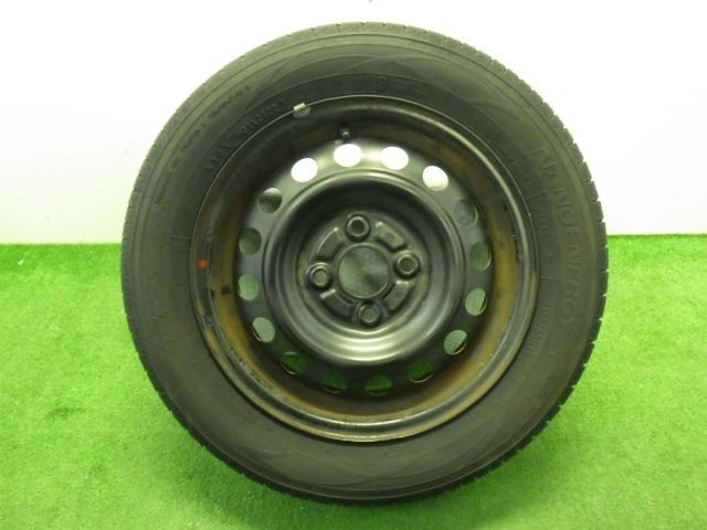 ★ミラージュ G A05A★1本 165/65R14 三菱 純正 スチール 100 4H 56mm 14インチ 4.5J 中古 タイヤ ホイール 鉄チン_画像1