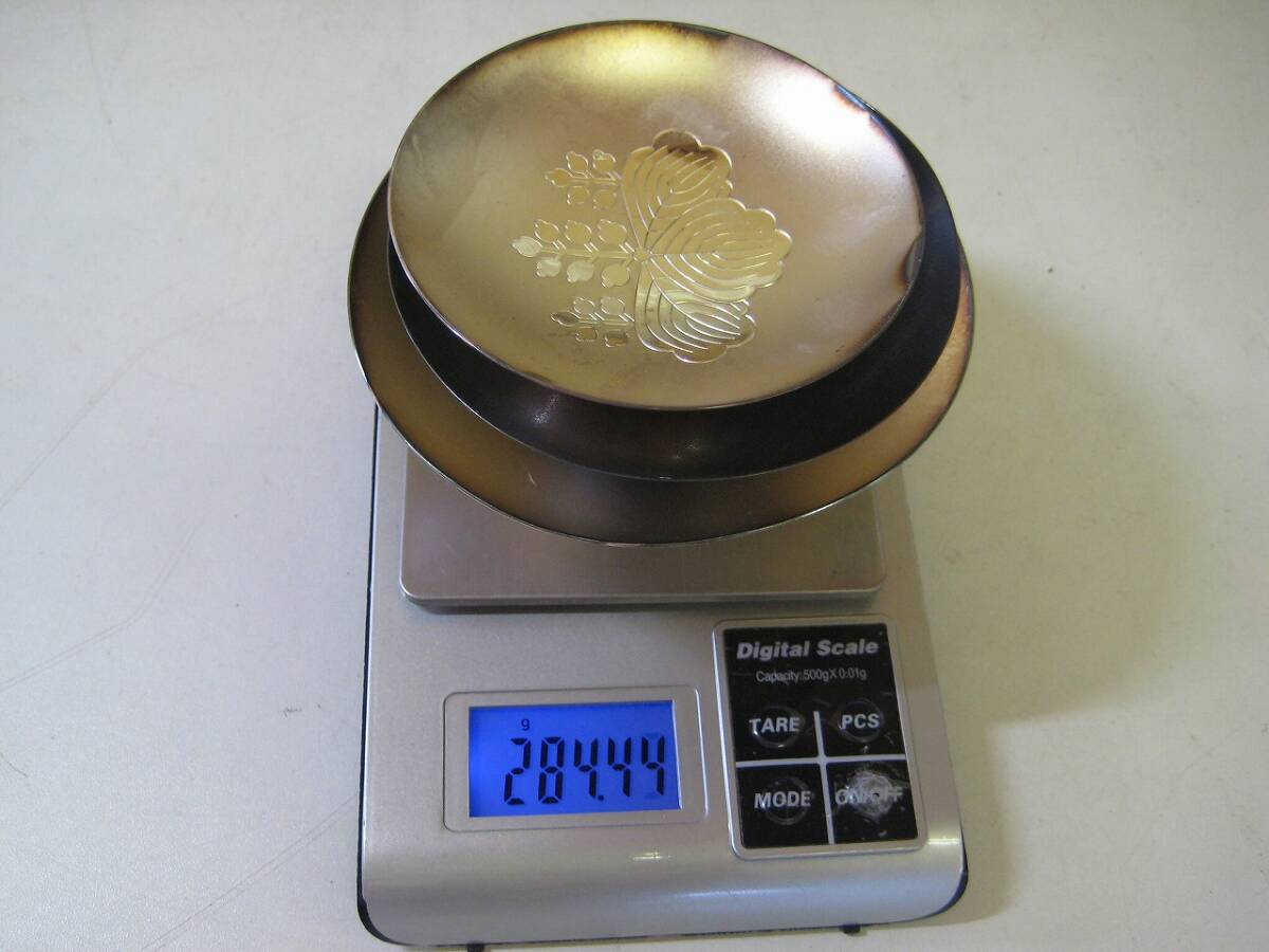 A6086　純銀　銀杯 刻印 SILVER 総重量284ｇ_画像6