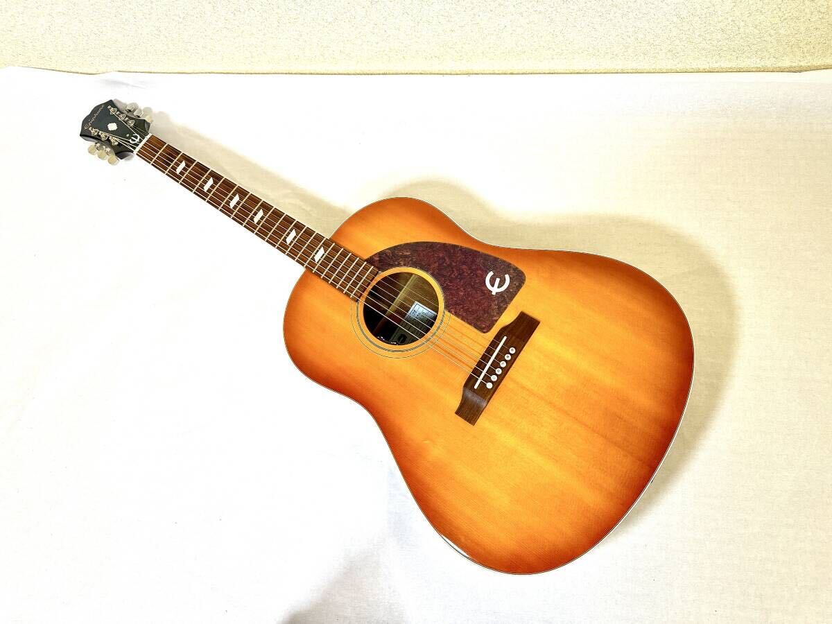 ☆1円スタート！ALL単板 「Epiphone FT-79 Texan」Limited Edition PETER FRAMPTON 1964 テキサン エレアコ エピフォンの画像1