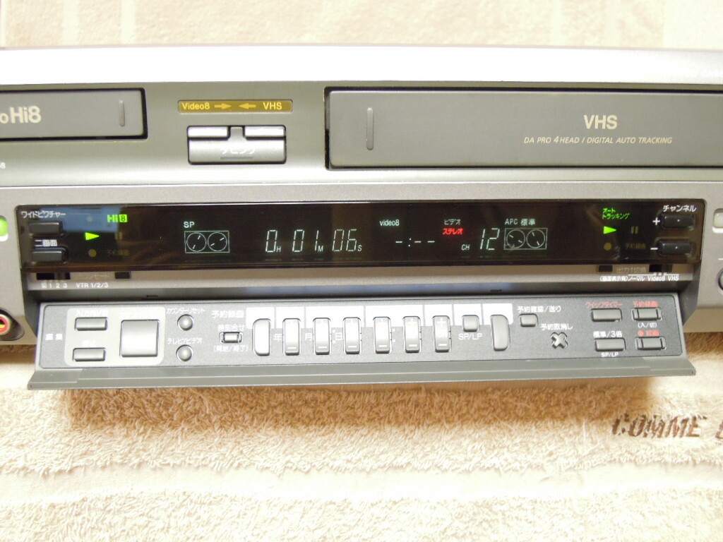 SONY　HI8　VHSビデオデッキ WV-H3 動作美品_画像4