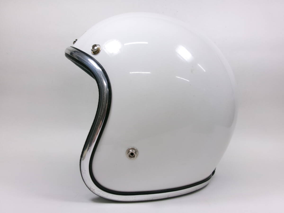 70s GRIFFIN ジェットヘルメット 白 目深加工済み L ★ 70年代 グリフィン BELL BUCO GRANT アーサーフルマー AF40 ビンテージヘルメット_画像3