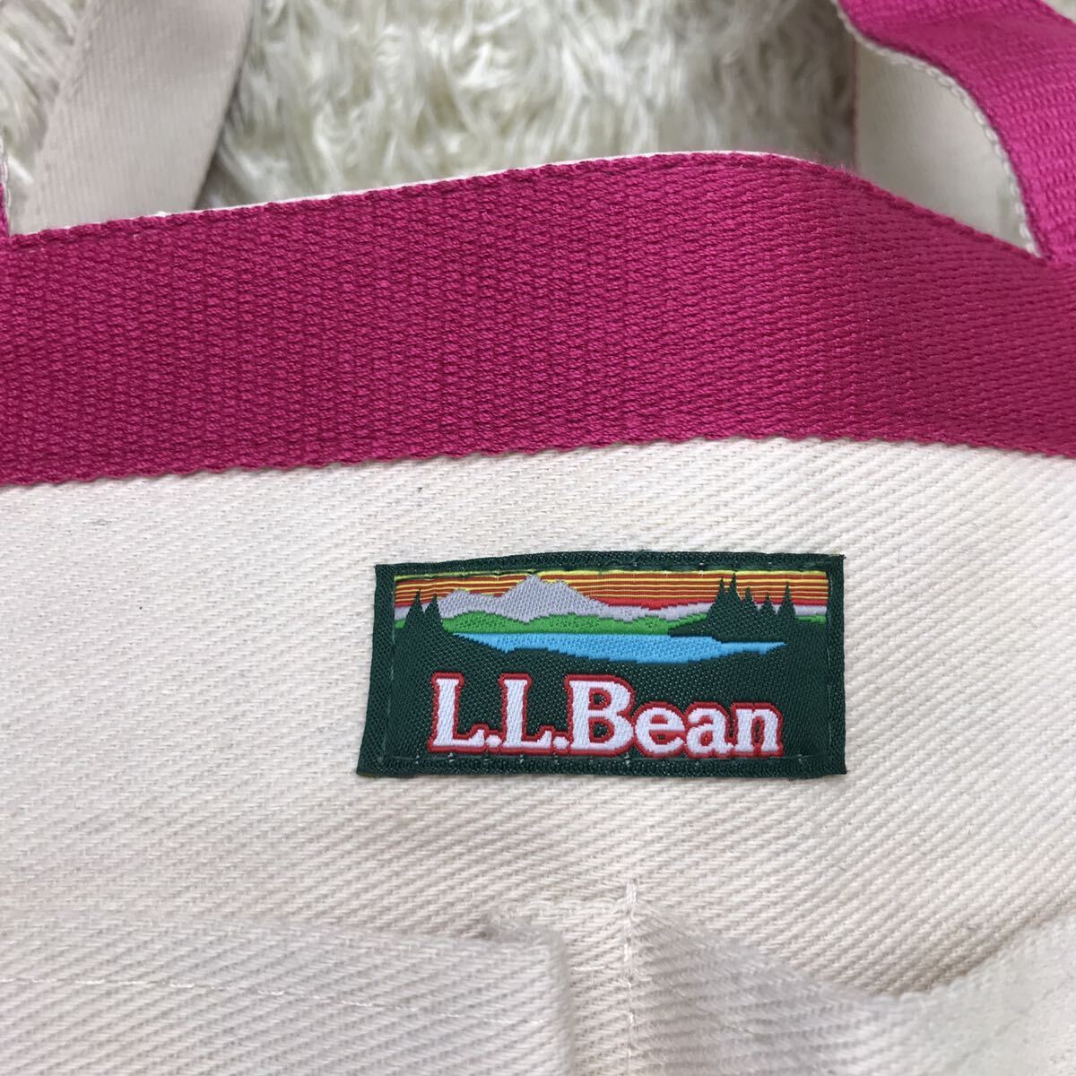 エルエルビーン L.L.Bean トートバッグ キャンバス カバン ピンク エコバッグ A4 PC収納対応_画像4