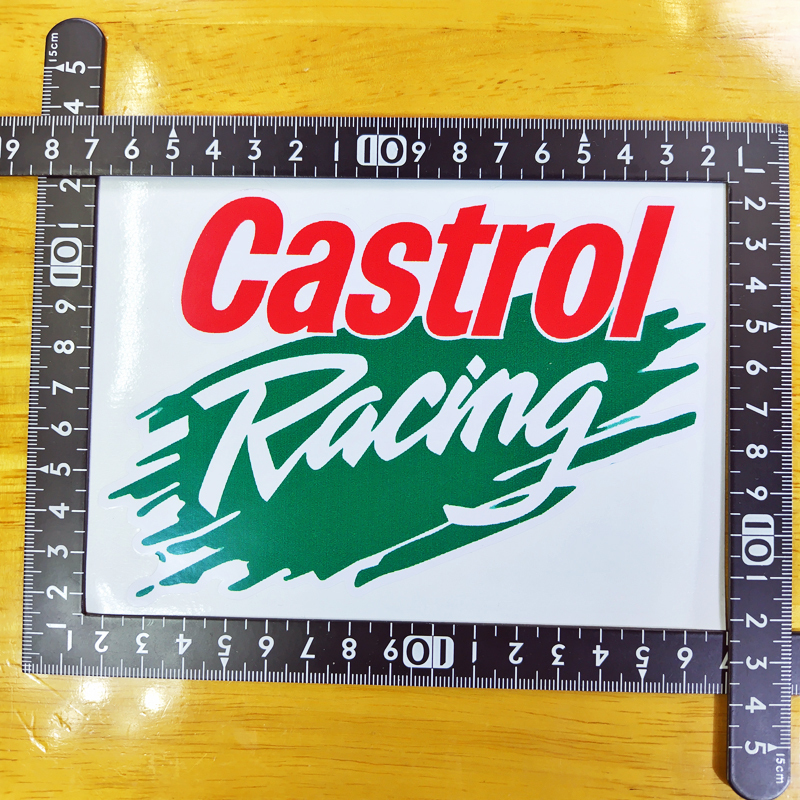 カストロール ステッカー 15×10 (cm) Castrol02　　 　[Oil エンジンオイル ロゴ イギリス モータースポーツ レーシング ]_画像2