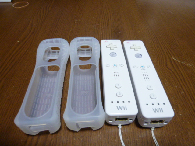RSJ035《送料無料 即日発送 動作確認済》Wii　リモコン　ジャケット　ストラップ 2個セット　VL-003 任天堂 純正 白ホワイト コントローラ_画像4
