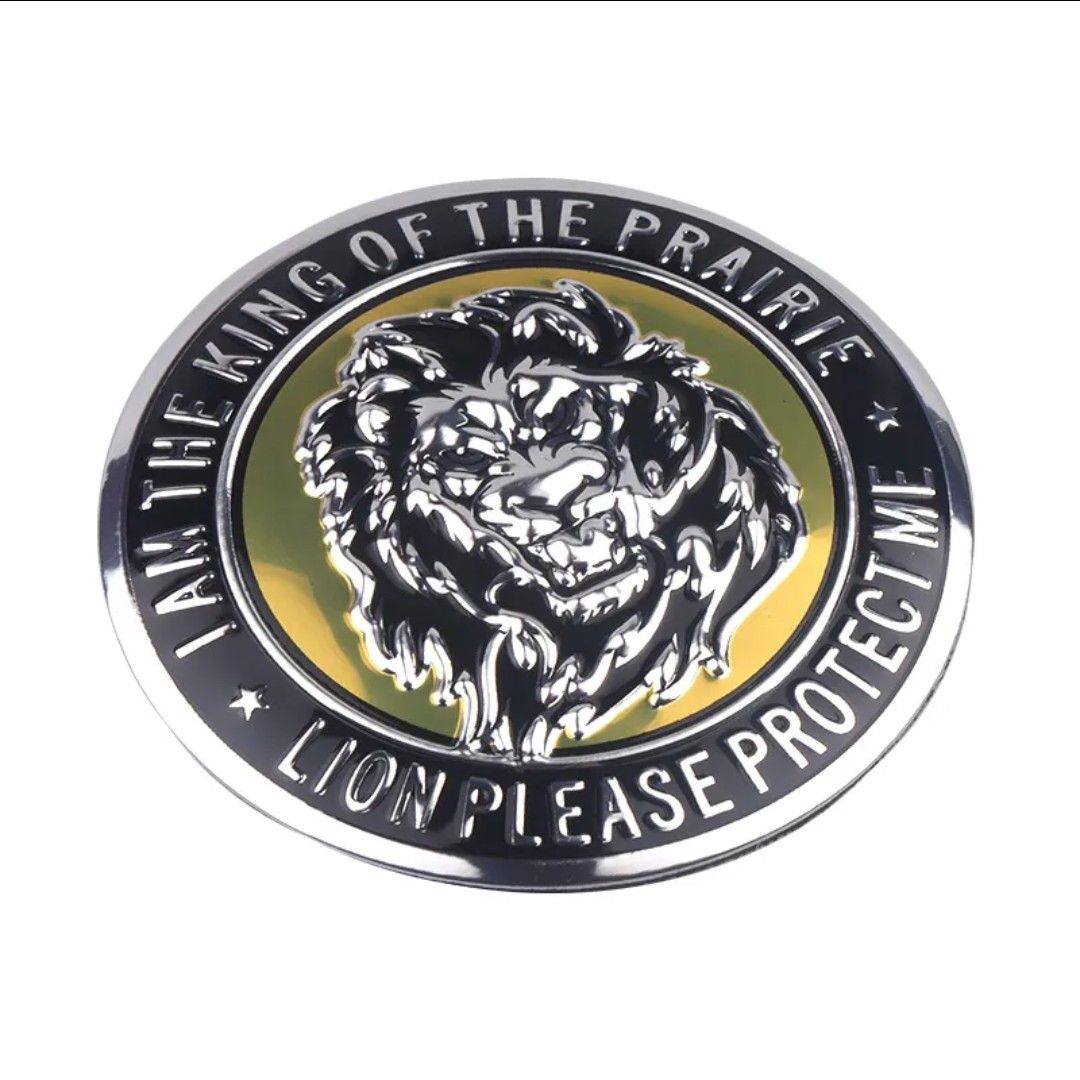 ライオン　ホイールセンターキャップ ステッカー【56ミリ】 シール　LION　獣　百獣の王　立体センターキャップ