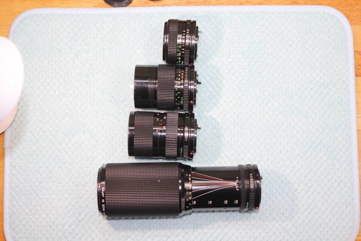 Canon NEW FD 28mm F2.8/135mm F2.8/35-70mm F4/100-300mm F5.6 キャノン レンズ 4本 #6479_画像7
