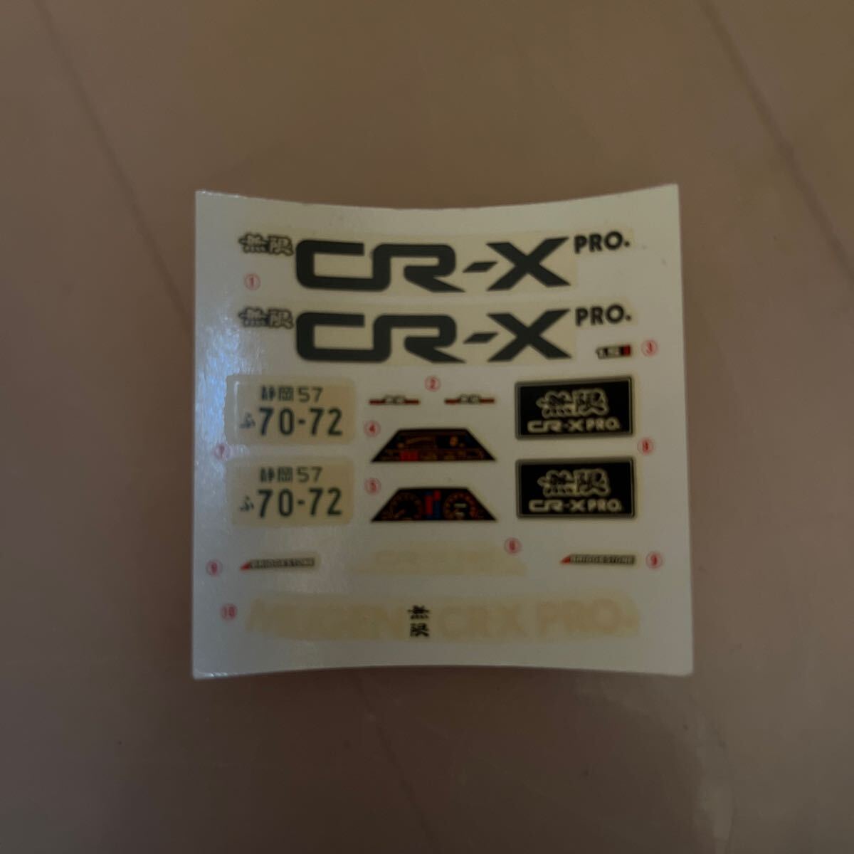 タミヤ プラモデル スポーツカーシリーズ CR-X PRO 箱無しジャンクの画像3