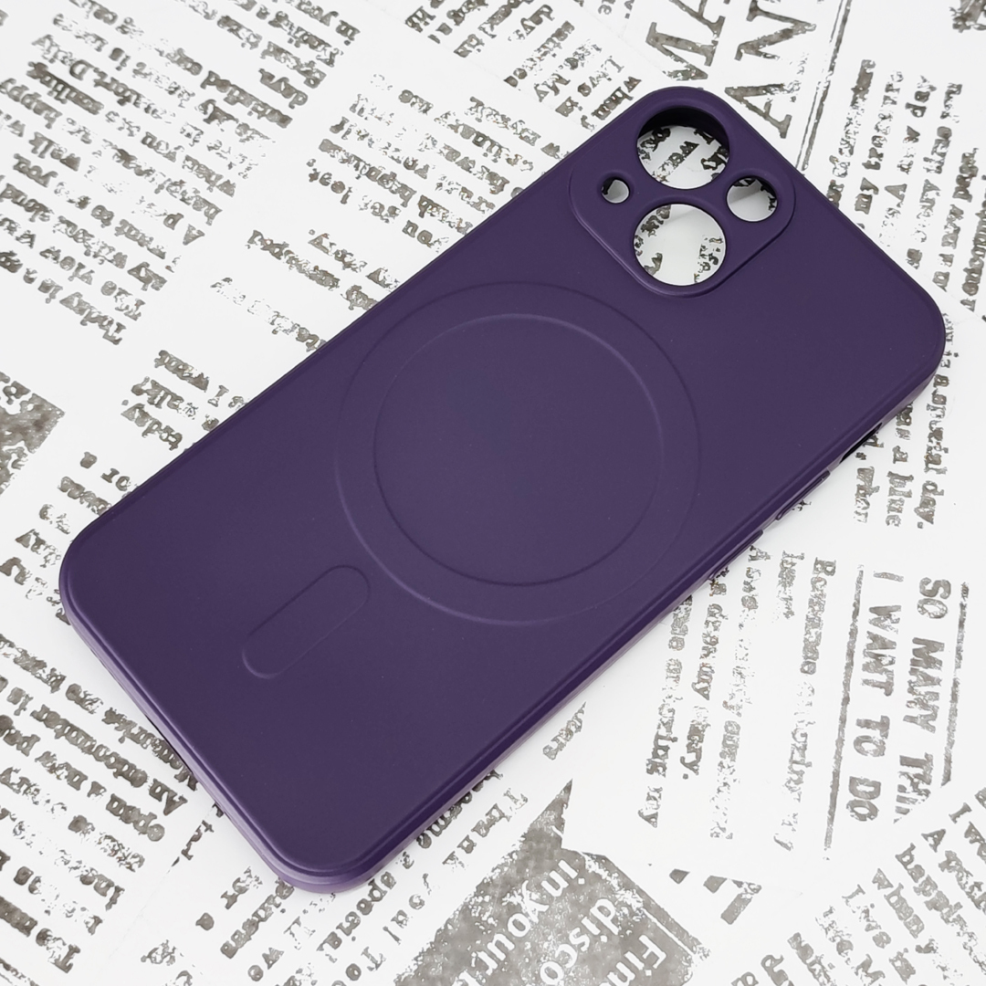 * iPhone 13mini MagSafe silicon case [13] purple (5)