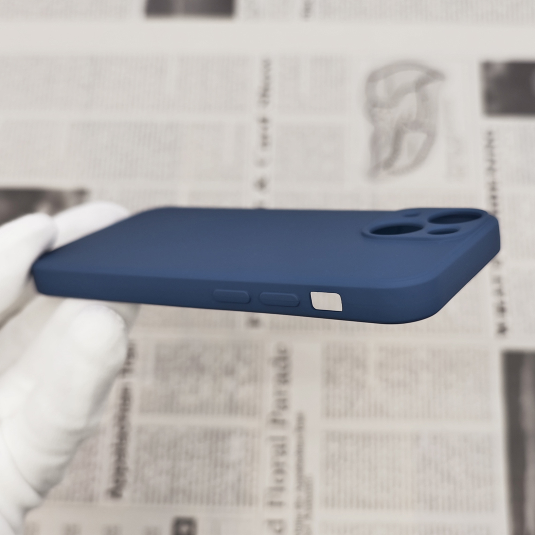 * iPhone 13mini silicon case [07] sapphire blue (5)