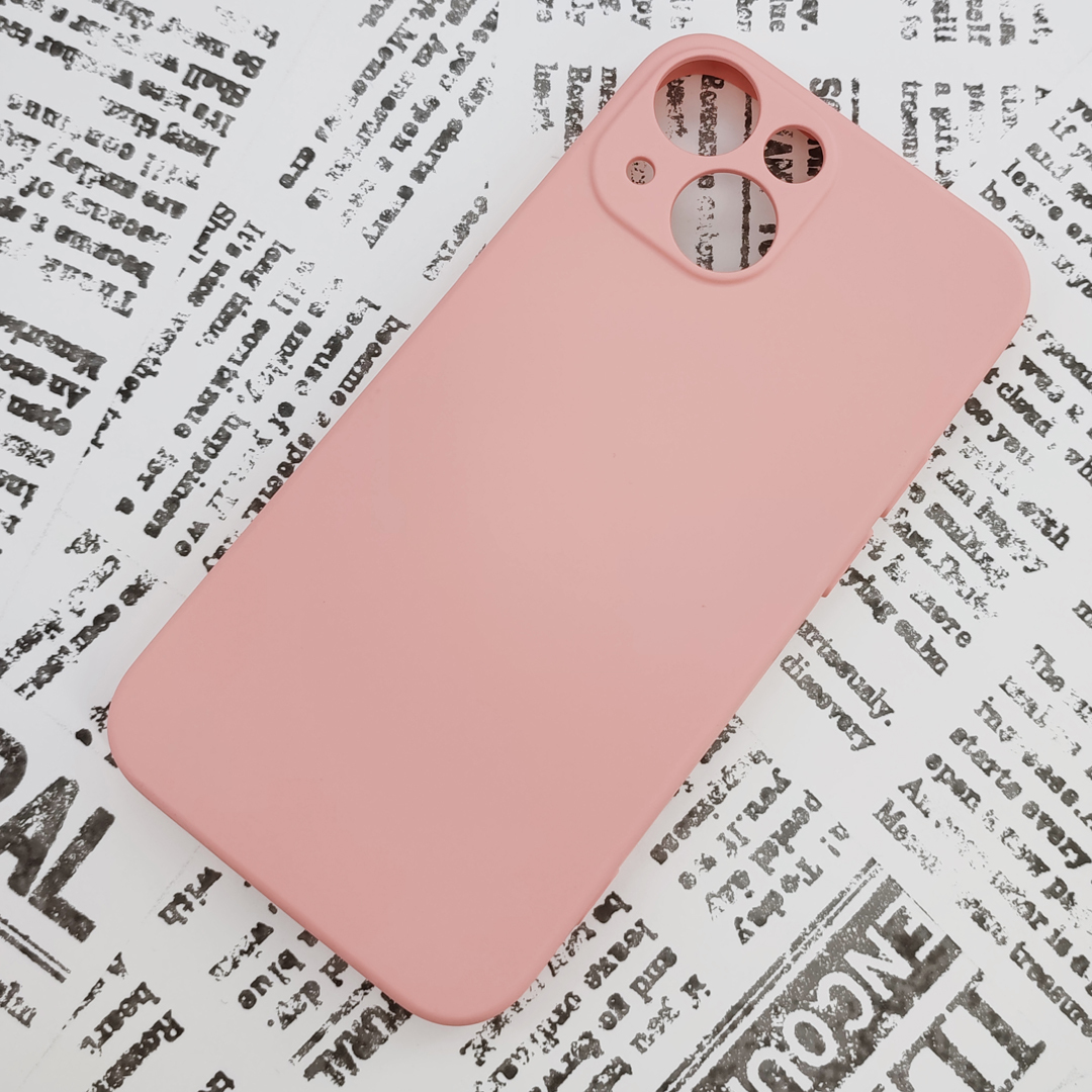 * iPhone 13mini silicon case [09] pink (5)