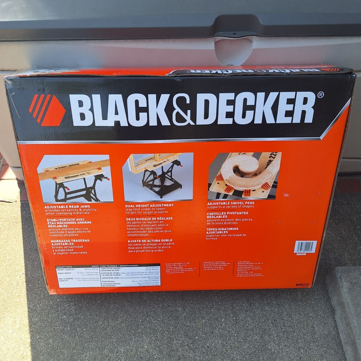  new goods * black and decker (BLACK&DECKER) Work Mate WM225 Work bench working bench withstand load 204kg!