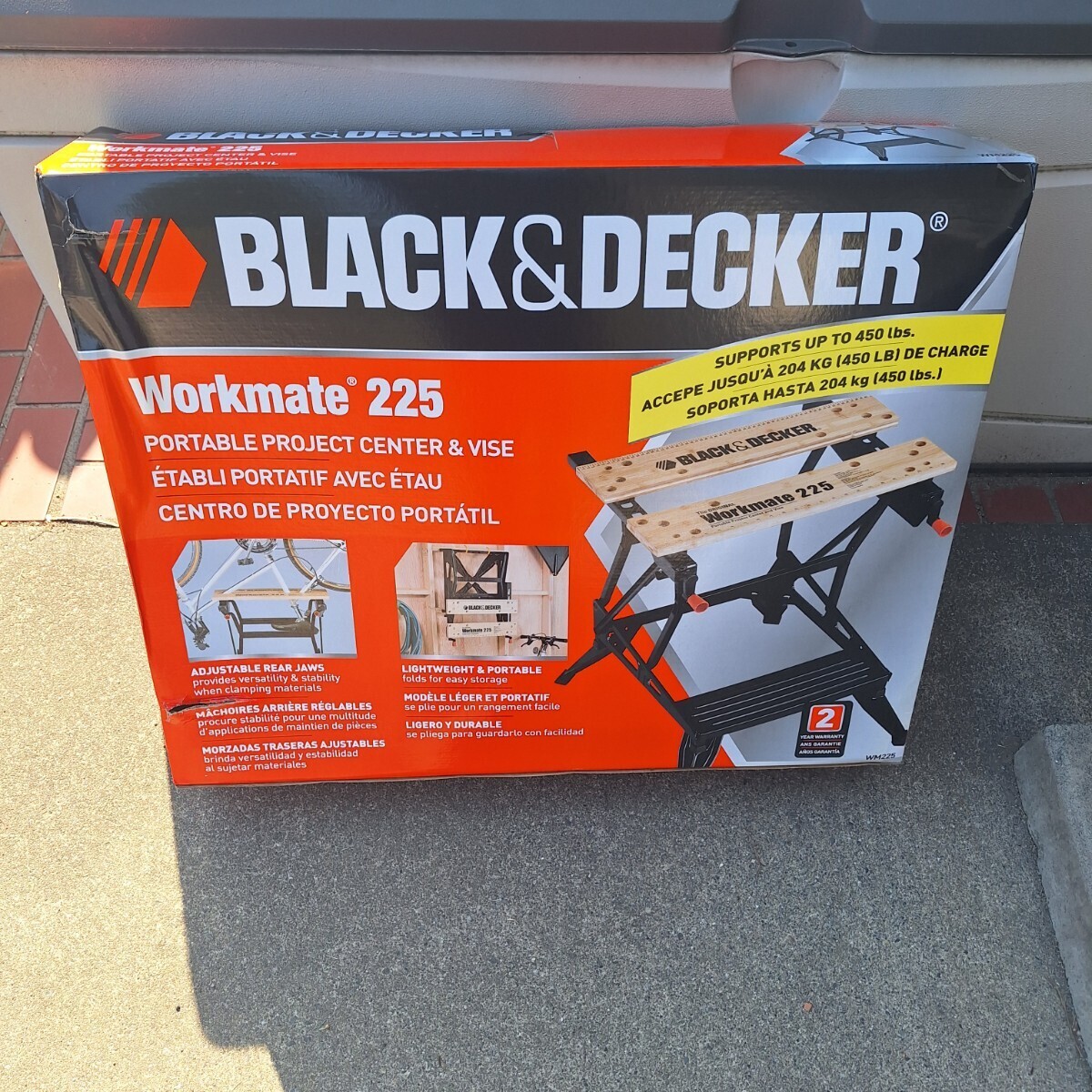  new goods * black and decker (BLACK&DECKER) Work Mate WM225 Work bench working bench withstand load 204kg!
