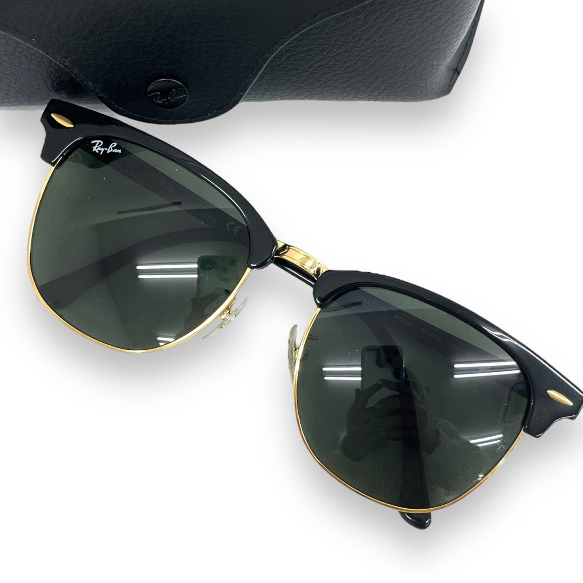 Ray-Ban レイバン サングラス 眼鏡 アイウェア ファッション ケース付きブランド ClubMaster CLASSIC クラブマスター RB3016F グリーンの画像1