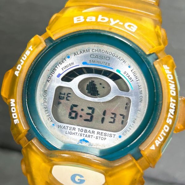 CASIO カシオ Baby-G ベビージー BG-600K 2000年 イルクジ 腕時計 クオーツ デジタル 多機能 スケルトン 新品電池交換済み 動作確認済み_画像2