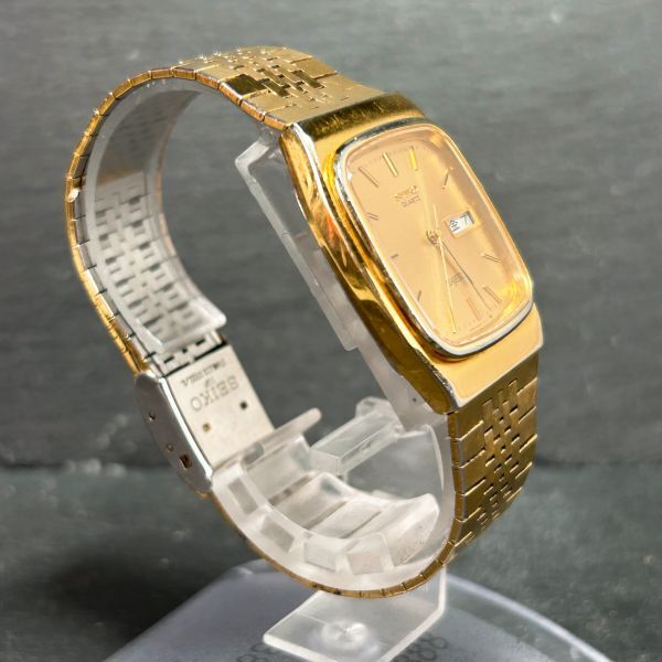 1970年代製 SEIKO セイコー MAJESTA マジェスタ 9063-5010 腕時計 クオーツ アナログ カレンダー ヴィンテージ 諏訪精工舎 動作確認済みの画像5