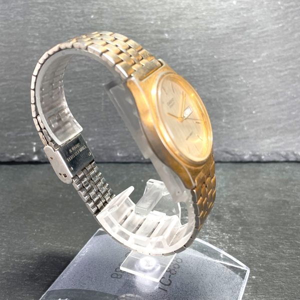 CASIO カシオ MQ-514 腕時計 ゴールド クオーツ ステンレススチール ３針 デイデイトカレンダー メンズ 新品電池交換済み 動作確認済みの画像5