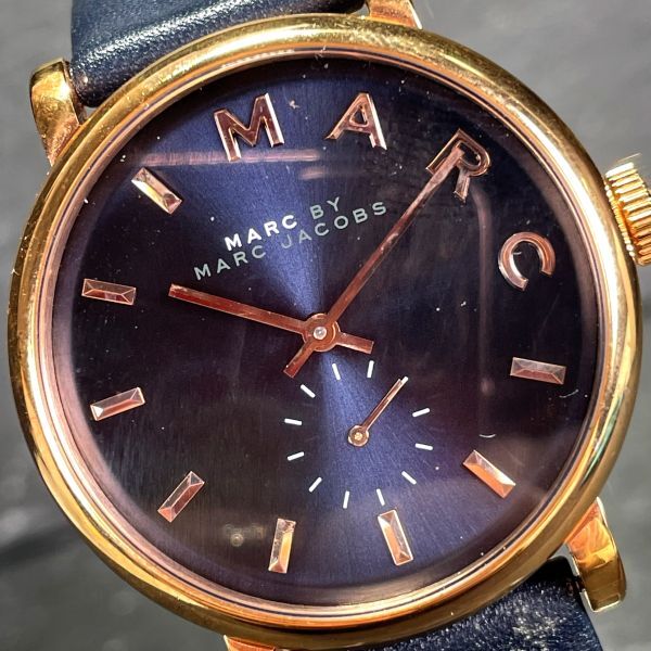 MARC BY MARC JACOBS マークバイ マークジェイコブス MBM1329 腕時計 クオーツ アナログ スモールセコンド ゴールド 新品電池交換済みの画像1