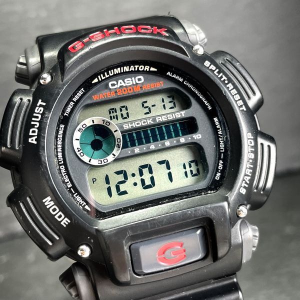 美品 CASIO カシオ G-SHOCK ジーショック dw-9052-1 腕時計 デジタル クオーツ 多機能 カレンダー ブラック 新品電池交換済み 動作確認済み_画像1