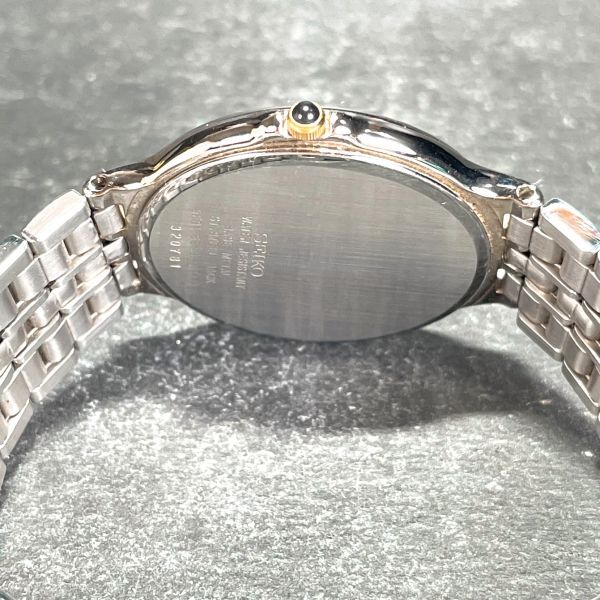 SEIKO セイコー DOLCE ドルチェ 5E31-6E50 腕時計 アナログ クオーツ 3針 コンビカラー ステンレススチール 新品電池交換済 動作確認済み_画像8