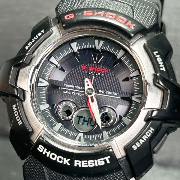 CASIO カシオ G-SHOCK ジーショック The G GW-1500J-1A 腕時計 タフソーラー 電波ソーラー アナデジ 多機能 ステンレススチール 動作確認済_画像2