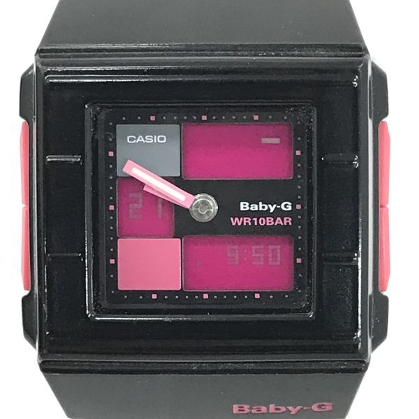CASIO Casio Baby-G baby G Bay Be ji-CASKET rental Kett BGA-200-1E наручные часы кварц квадратное розовый новый товар батарейка заменена рабочее состояние подтверждено 