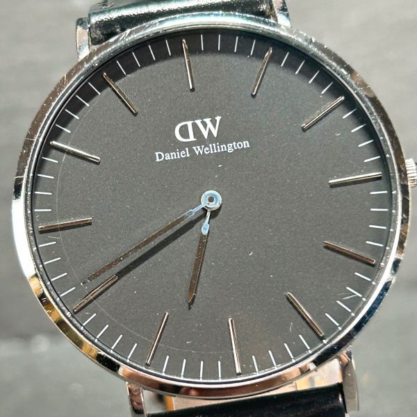 Daniel Wellington ダニエルウェリントン クラシックブラック DW00100135 腕時計 クオーツ アナログ ブラック文字盤 メンズ 新品電池交換済_画像1