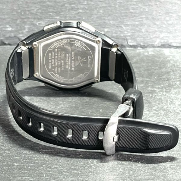 カシオ CASIO ソーラー電波 腕時計 WVA-470J-1A WAVE CEPTOR ウェーブセプター LINEAGE リニエージ ブラック アナログ デジタル メンズ_画像7