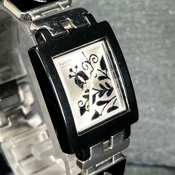 SWATCH スウォッチ EVENING ONLY SQUARE イブニングオンリースクエア AG2004 SUBB111G 腕時計 アナログ クオーツ 3針 新品電池交換済み_画像3