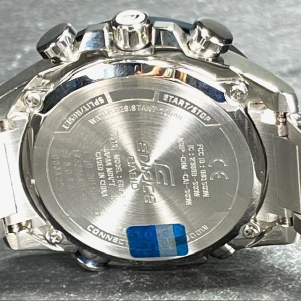 新品 CASIO カシオ EDIFICE エディフィス EQB-501DB-2AJF 腕時計 Bluetooth ソーラー アナログ デジタル メンズ カレンダー ブルー_画像8