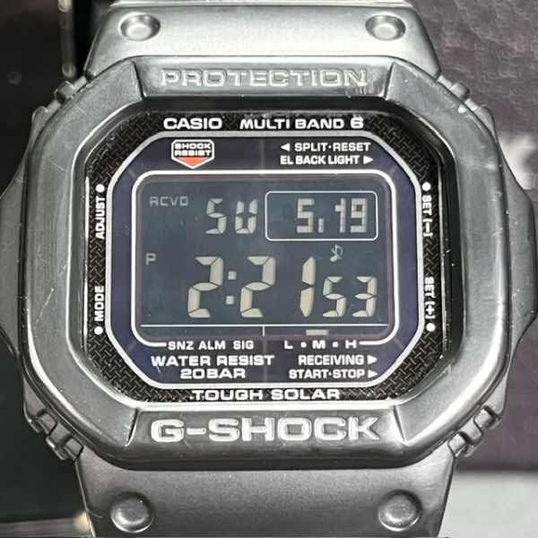 美品 CASIO G-SHOCK カシオ ジーショック GW-M5610BC-1JF ソーラー電波 腕時計 アナログ デジタル ブラック マルチバンド6 メンズ_画像2