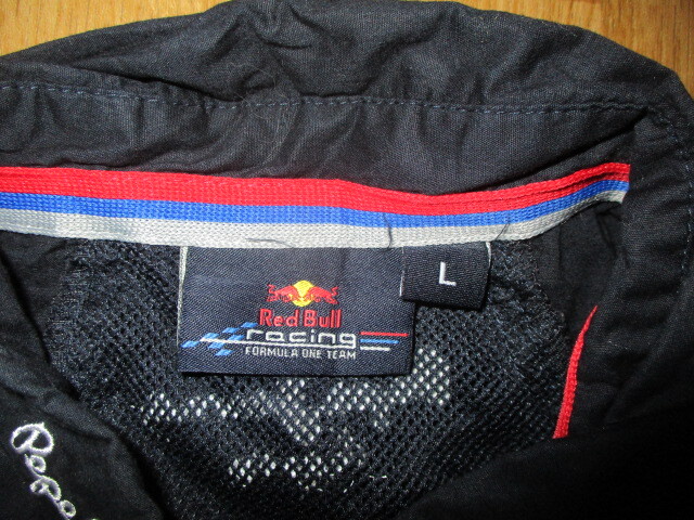 REDBULL* Pepe Jeans все вышивка Logo Red Bull Pirelli Casio *F1* официальный команда копия * рубашка "pit shirt" размер L(LL соответствует ) прекрасный б/у 
