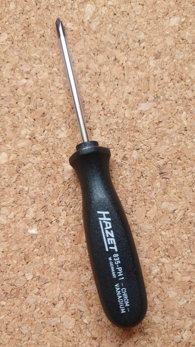 HAZET 835-PH1 plus screwdriver 1 number old west Germany made triangle grip rare model comparatively excellent is Z 