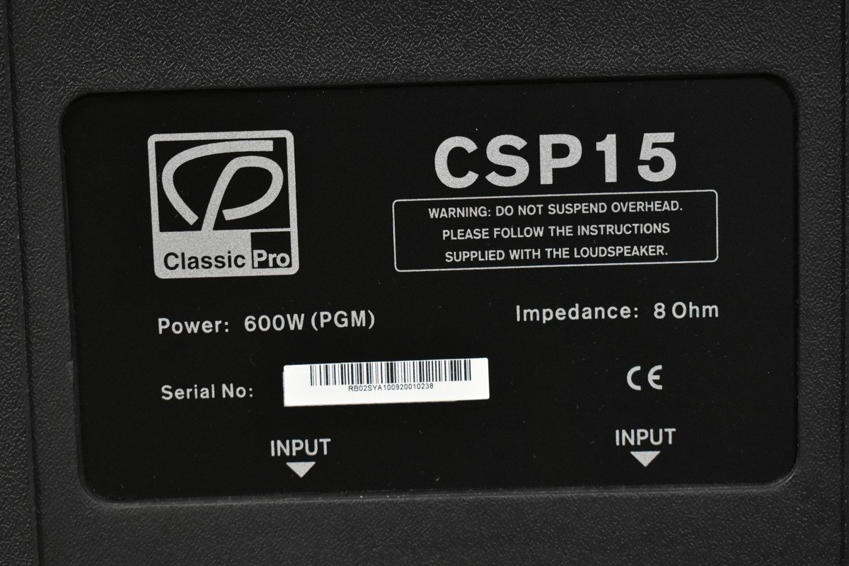 CLASSIC PRO クラシックプロ CSP15 スピーカーペアの画像7