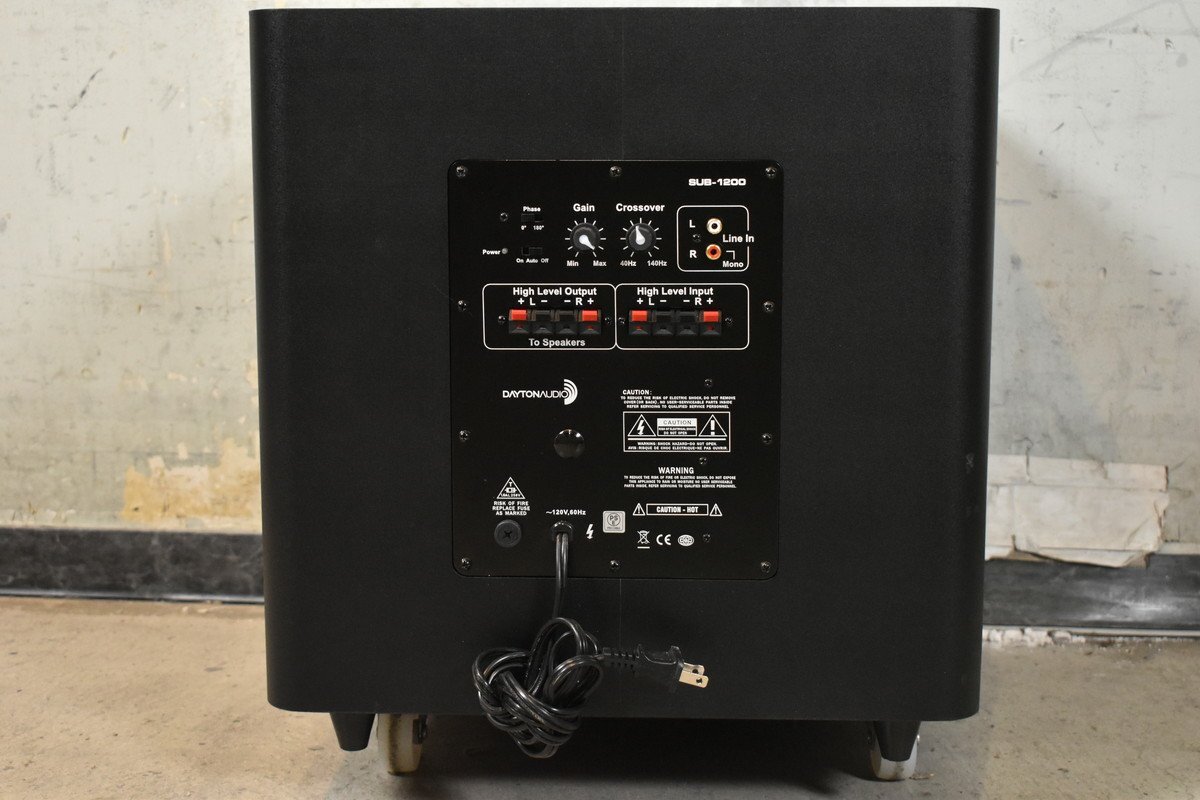 Dayton Audio сабвуфер SUB-1200 оригинальная коробка приложен 