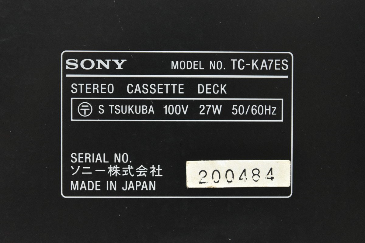 [ free shipping!!]SONY Sony cassette deck TC-KA7ES
