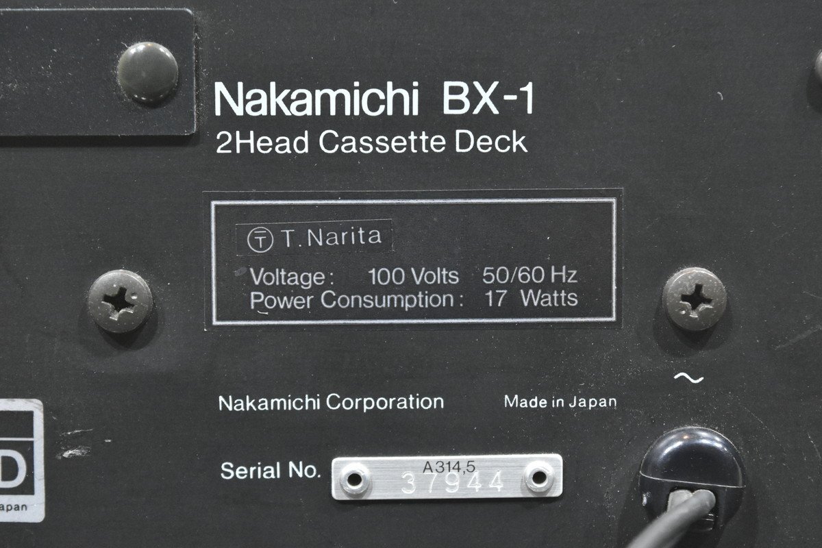 Nakamichi ナカミチ カセットデッキ BX-1_画像7