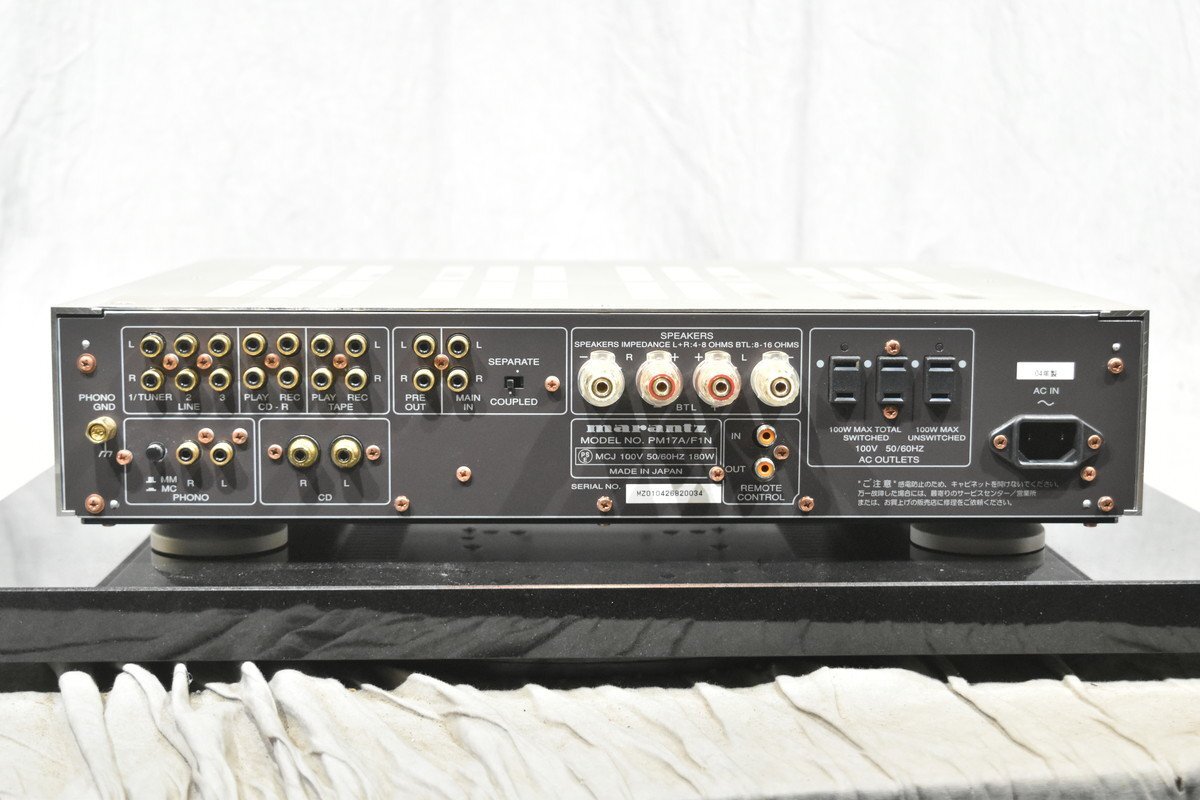 Marantz マランツ プリメインアンプ PM-17SA PM17A/F1N_画像6