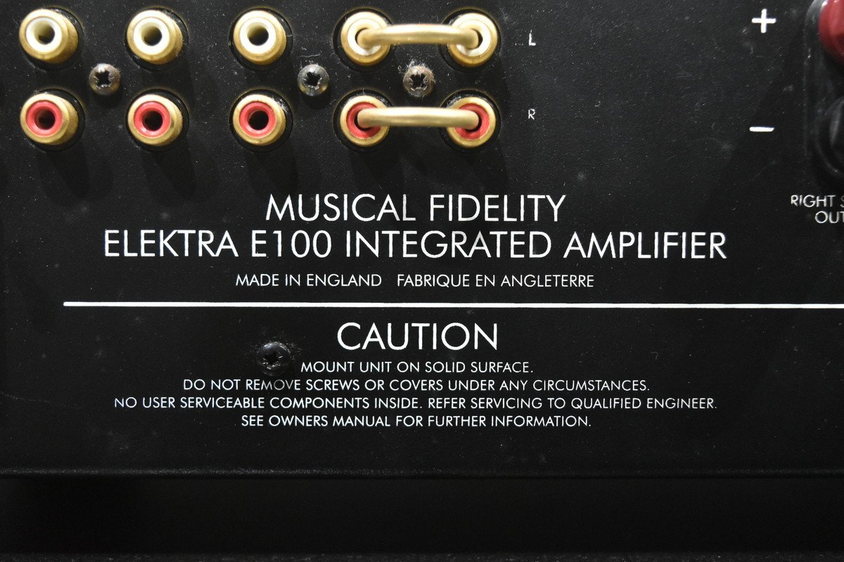MUSICAL FIDELITY プリメインアンプ ELEKTRA E100_画像7