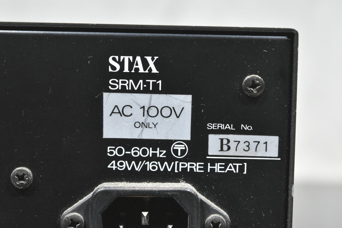 STAX スタックス 真空管 ヘッドフォンアンプ/ヘッドフォン セット SRM-T1/SR Λ_画像10