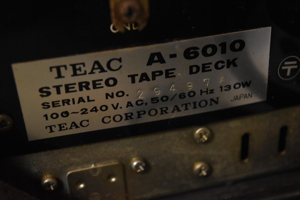 TEAC/ティアック オープンリールデッキ A-6010【現状渡し品】_画像9