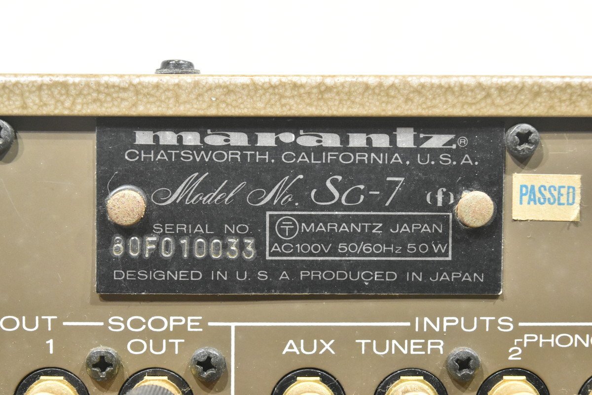 marantz/マランツ プリアンプ SC-7_画像7