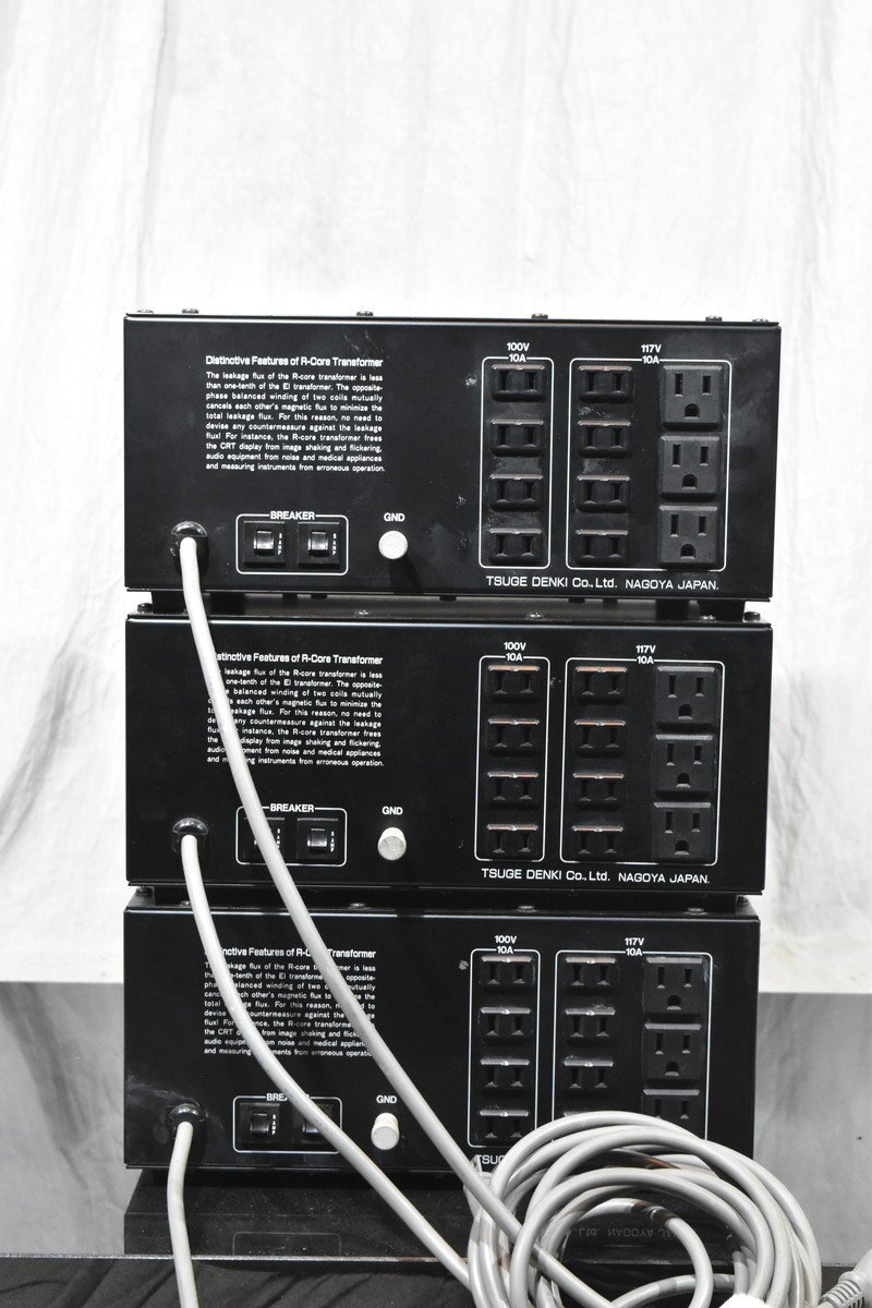 TECTRON テクトロン Model R-1000 ツゲ電機製 ステップアップトランス 3個セットの画像9
