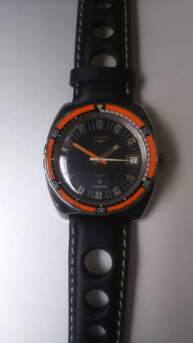 レア 1970年代ロンジンウルトロニックダイバー 音叉式ムーブメントcal.6312 LONGINES ULTRONIC DIVERの画像1