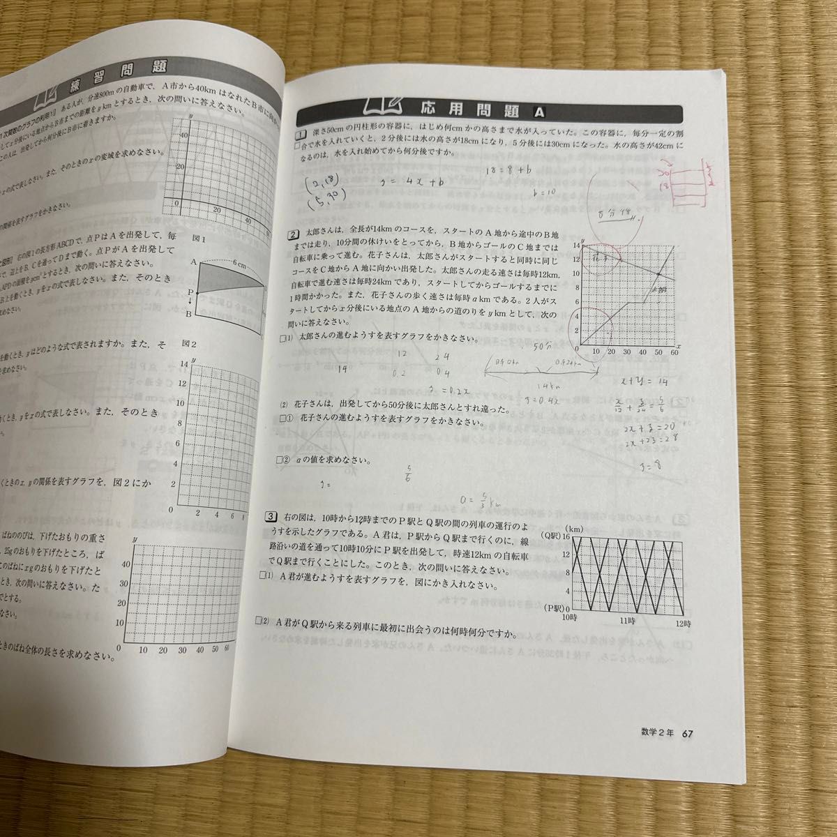 一部書き込みあり　 Z会 定期テスト攻略ワーク 数学　中2