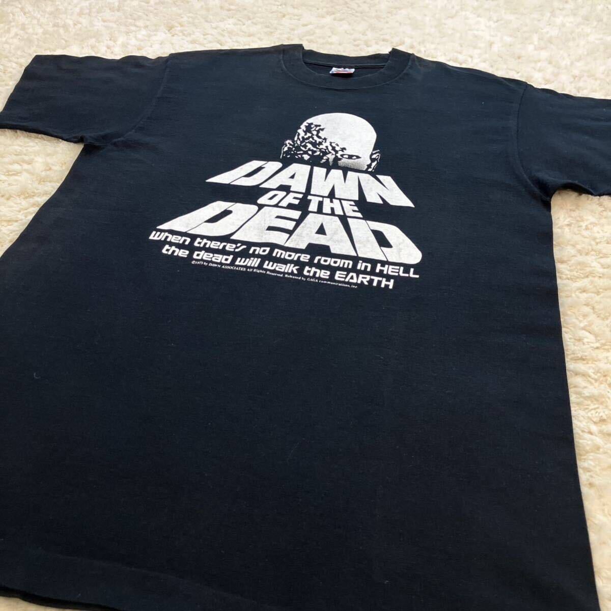 90s USA製 dawn of the dead Tシャツ L ムービーT 映画T ドーンオブザデット ヴィンテージT FRUIT OF THE LOOM フルーツオブザルームの画像5