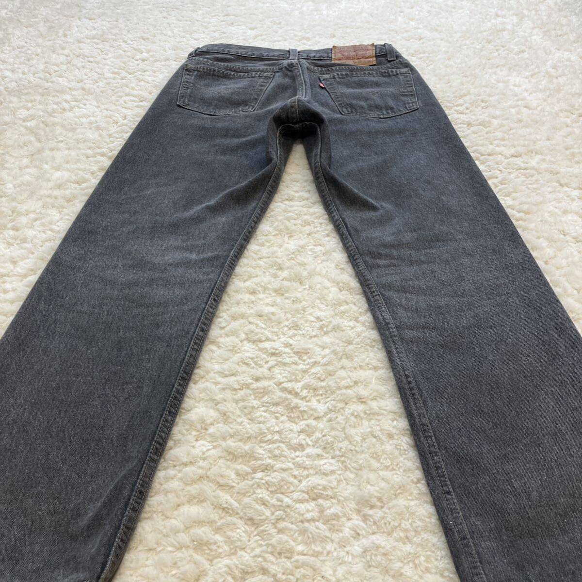 美品 90s USA製 501-0658 ブラック黒 Levi's W30L29 ジーンズ リーバイス デニム パンツ BLACK_画像8