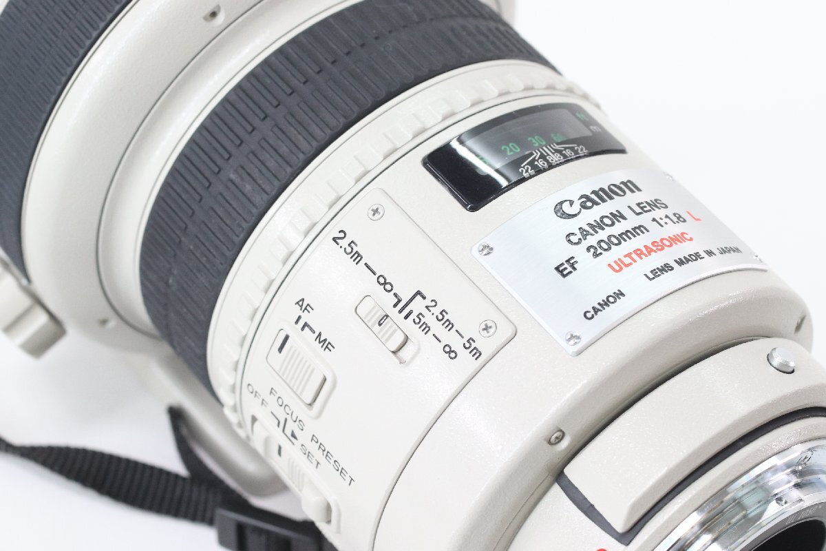 CANON キャノン LENS EF 200mm F1.8 L ULTRASONIC カメラ 一眼レフ 単焦点 レンズ ハードケース付き 43637-Kの画像10