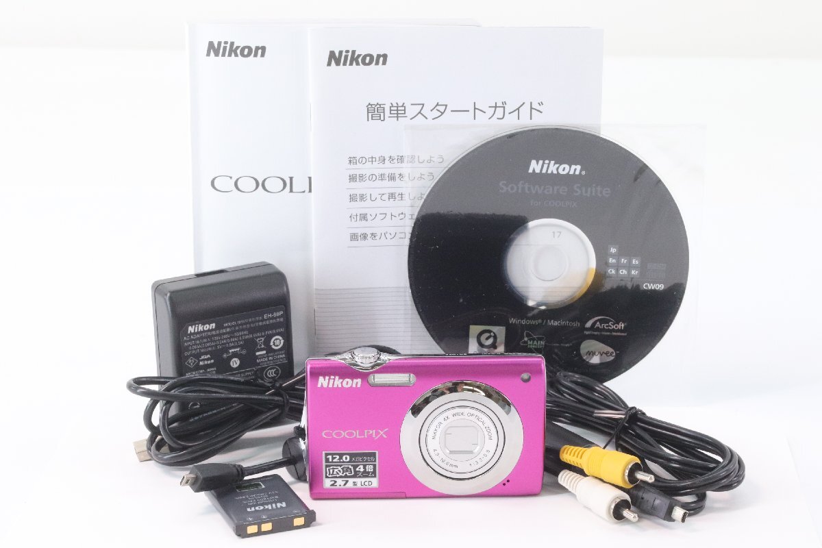 NIKON ニコン COOLPIX S3000 コンパクト デジタル カメラ コンデジ 43676-K_画像1