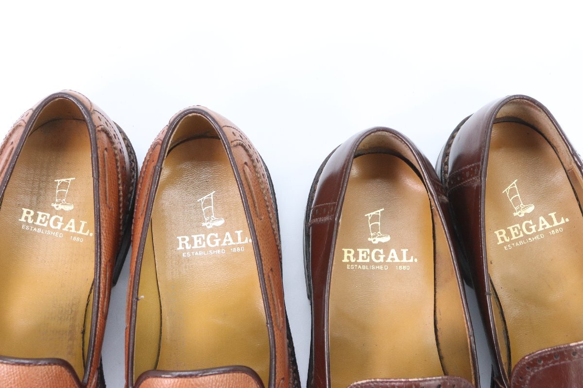 【4点】REGAL リーガル 革靴 レザー ビジネス シューズ レディース ローファ サイズ 23 1/2 靴 まとめ売り ブラウン ブラック 5393-Y_画像7