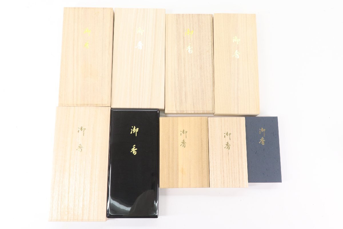 [9 point ] incense stick ... incense stick lawn grass mountain / Kiyoshi ...../ flower . Karin etc. tree box lacquer ware Buddhist altar fittings family Buddhist altar set sale storage present condition goods 5536-Y